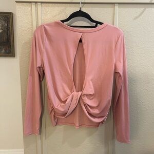 Pink Long Sleeve Women's Top